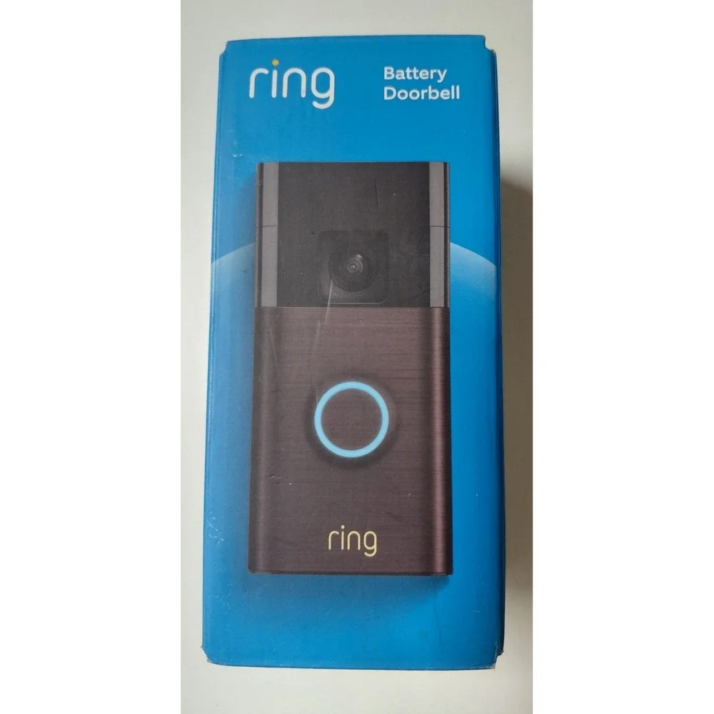Ring Battery Doorbell Video Doorbell Camera Venetian Bronze New Factory Sealed